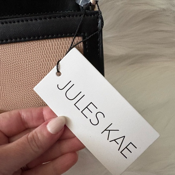 NEW Anthropologie Jules Kae “Mia” Crossbody – Tan and Black - Picture 9 of 10